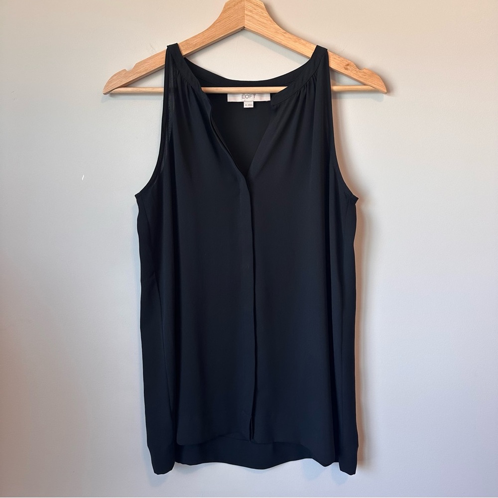 LOFT | Black Halter Cami Blouse
